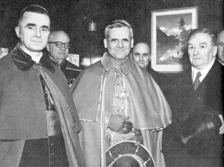 Mgr Roy, le cardinal Léger et Maurice Duplessis
