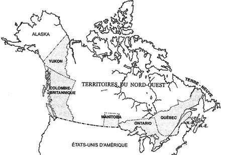 Territoires du Canada en 1898