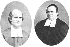 Frère John the Baptist, premier directeur canadien et frère Patrick, premier assistant canadien.