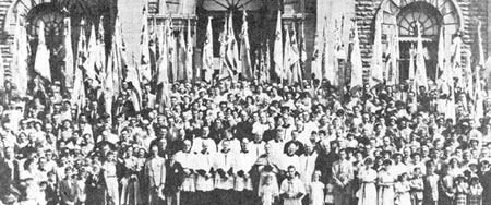 Rassemblement des couples de la Ligue ouvrière catholique, au Cap-de-la-Madeleine.