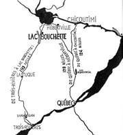 Carte Lac Bouchette