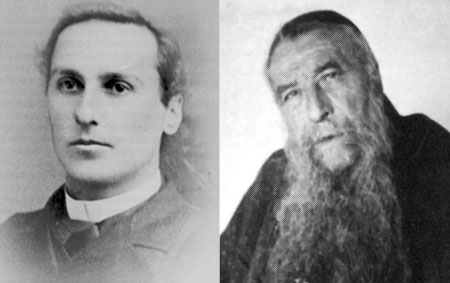 L’abbé DeLamarre et le Père Marie-Antoine à l’époque où ils se rencontrèrent à Lourdes.