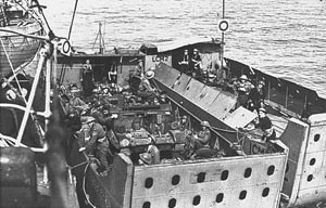 Péniche de débarquement.