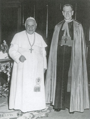 Jean XXIII et Mgr Maurice Baudoux